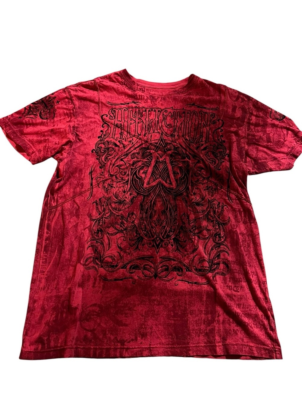 Affliction Live Fast Men Distressed
Reversible Shirt Skull XL (193)